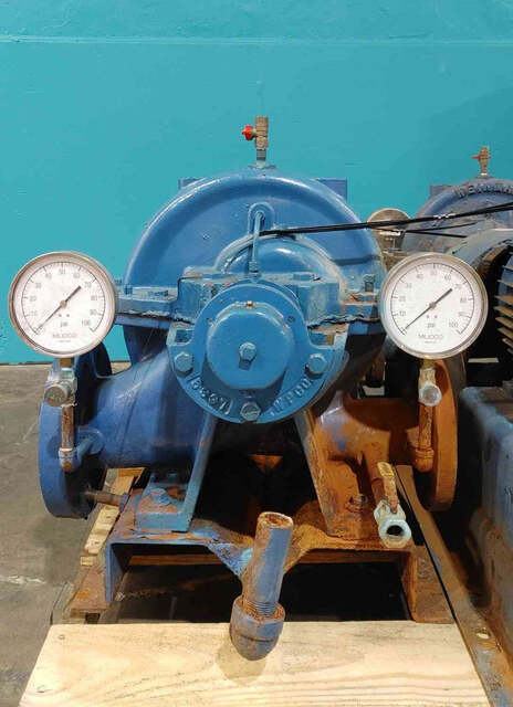 Weinman L Series, split case pump, Lincoln 7.5 HP motor, 230/460 Volts, 3 phase, dual gauges (6 available)