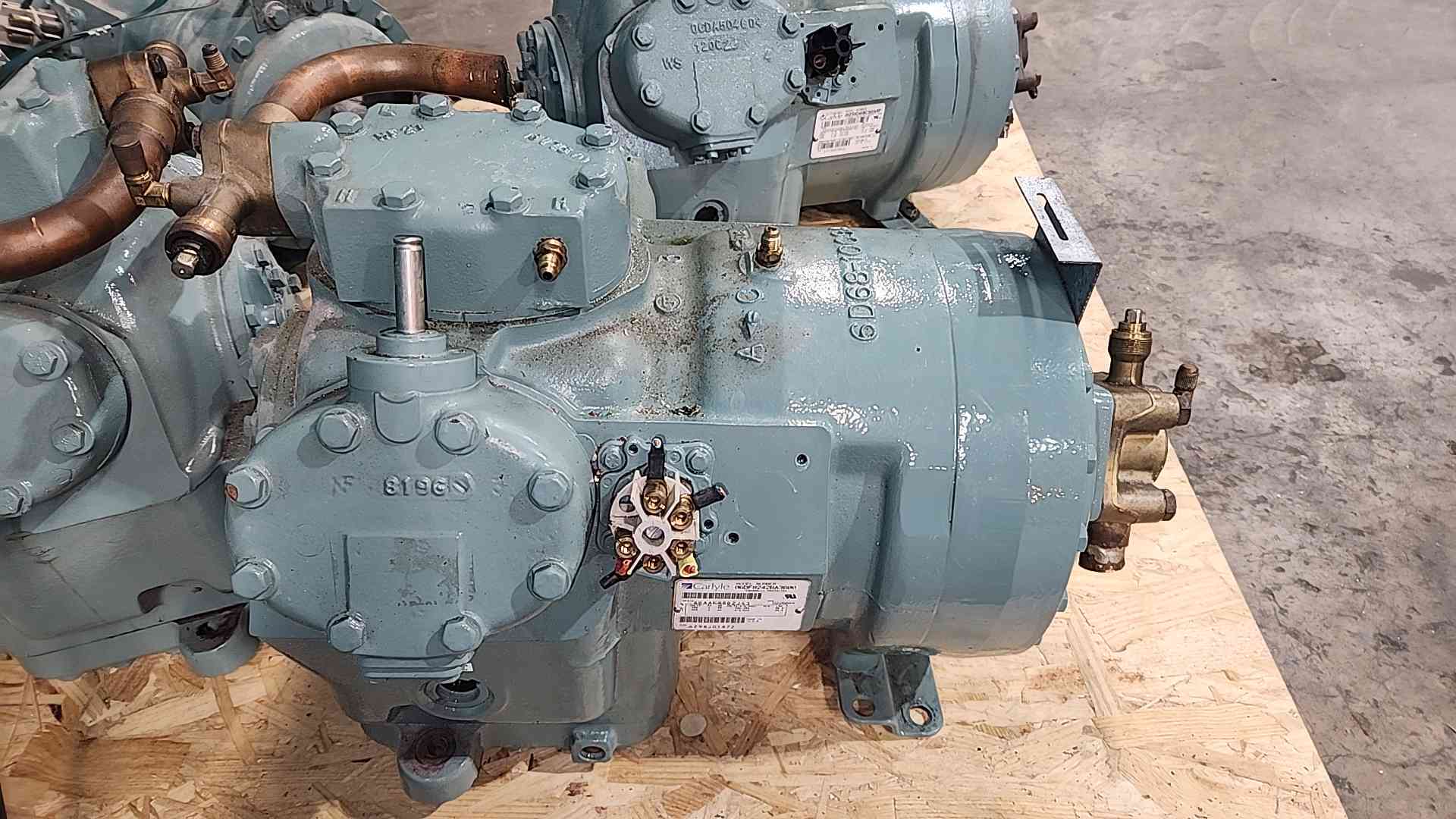 Carlyle #06DF8242BA3600, Semi-Hermetic Compressor, 06D, 15 HP, 460 Volts, 3 Phase (2 available)