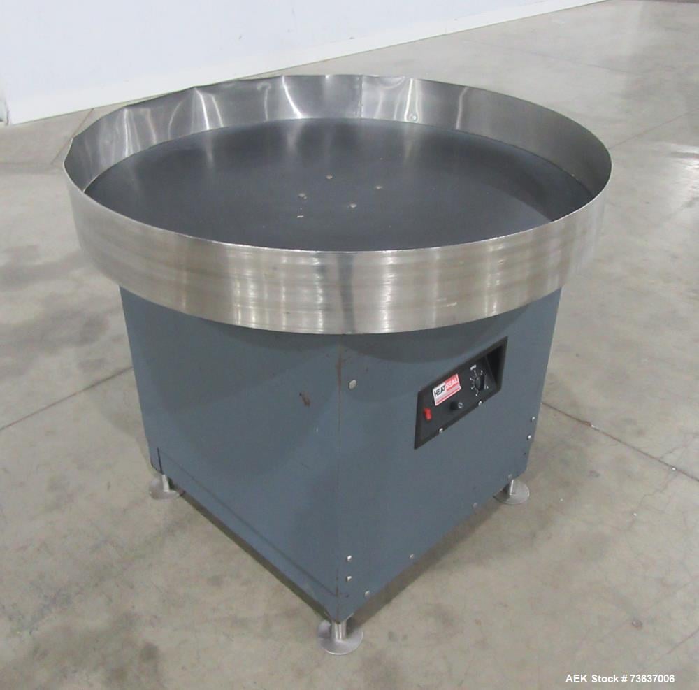 36" Heat Seal #AT361VS, Rotary Accumulation Table, Stainless Steel top, 36" diameter tabletop, 115 V., 3 amps