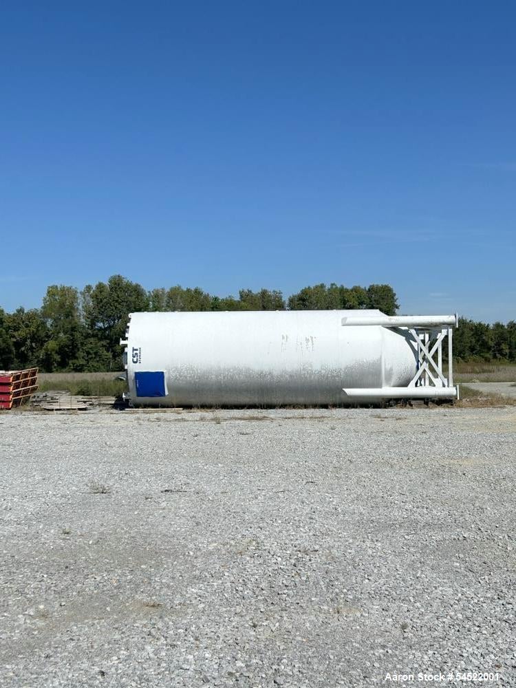 5,300 cu. ft. CST, Storage Silo, Carbon Steel, fluidized flow cone bottom, flat top, 60 pcf bulk density, (4)