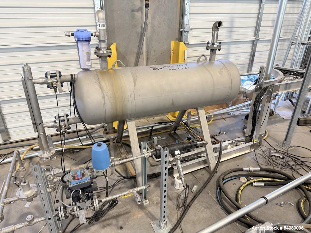 100 gallon Altam Process, Knock Out Drum, Stainless Steel, horizontal, 15 psi @ 230&deg;F, dished heads, on