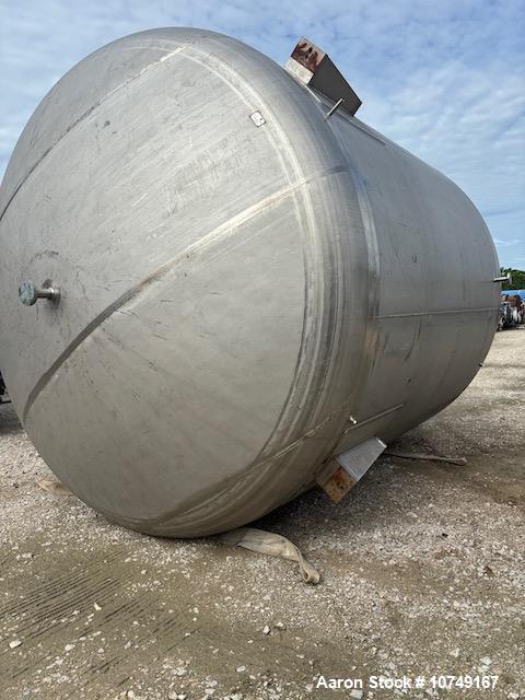 12,700 gallon Crown Iron Works, Vertical Vessel, 316L Stainless Steel, 12' diameter x 11' 8" straight side