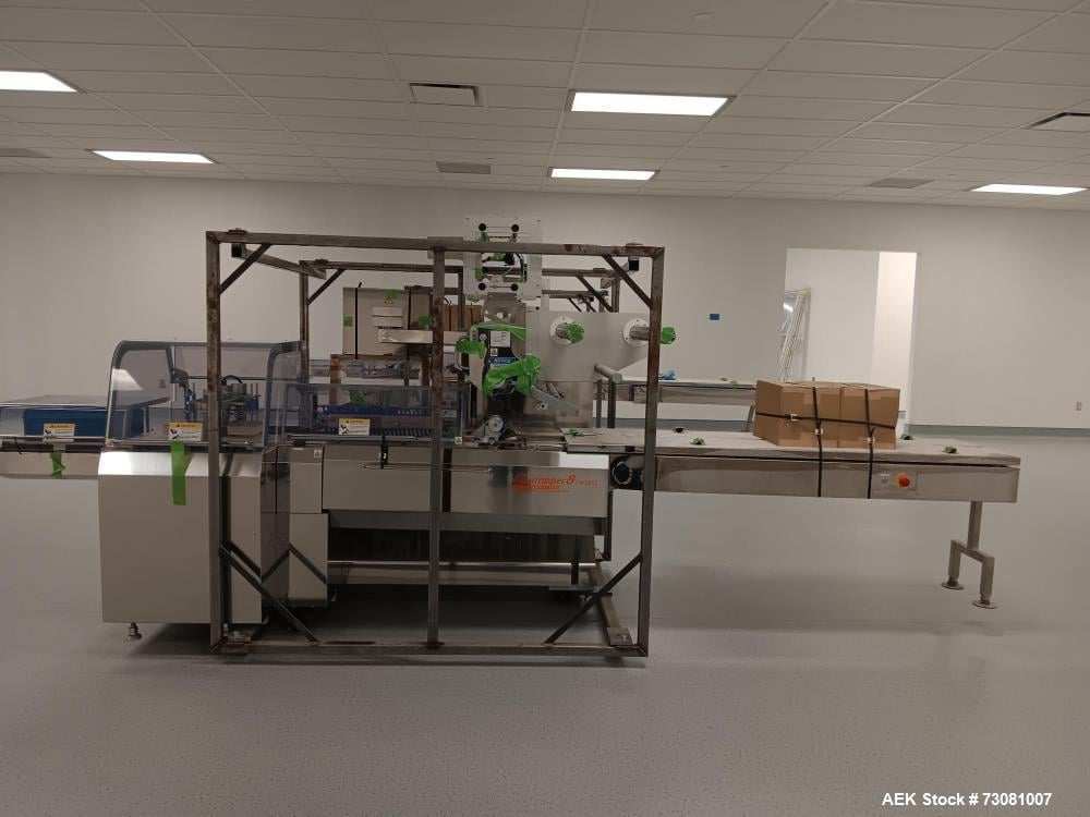 Fuji Machinery #FW3410/B-Alpha-8, Automatic Box Motion Flow Wrapper, right handed, 10-150 PPM, Markem-Imaje