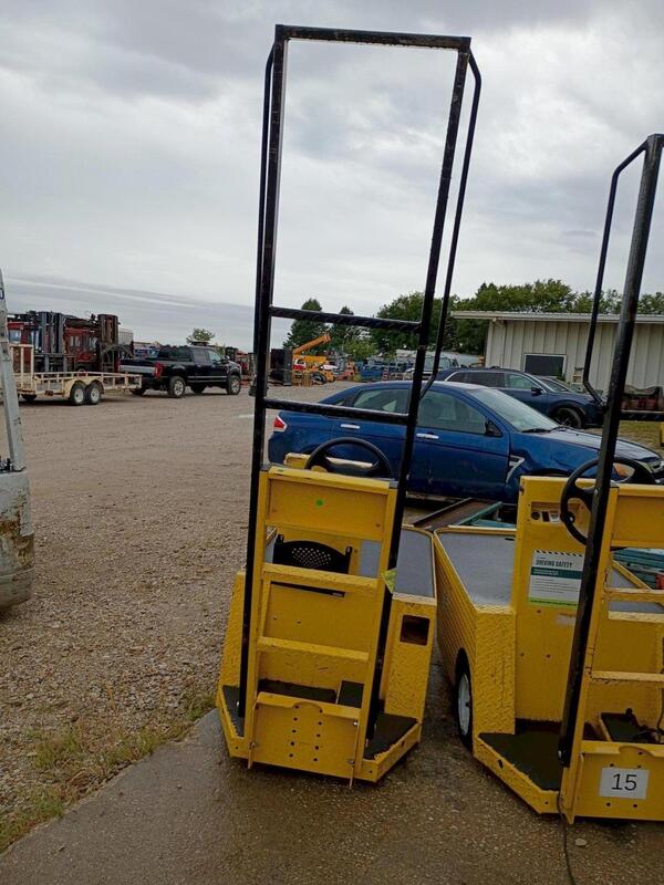 1,200 lb. Pack Mule #SC-775-6CA, electric stock chaser cart, 2,000 lb. tow capacity, 36 V., 79" turning