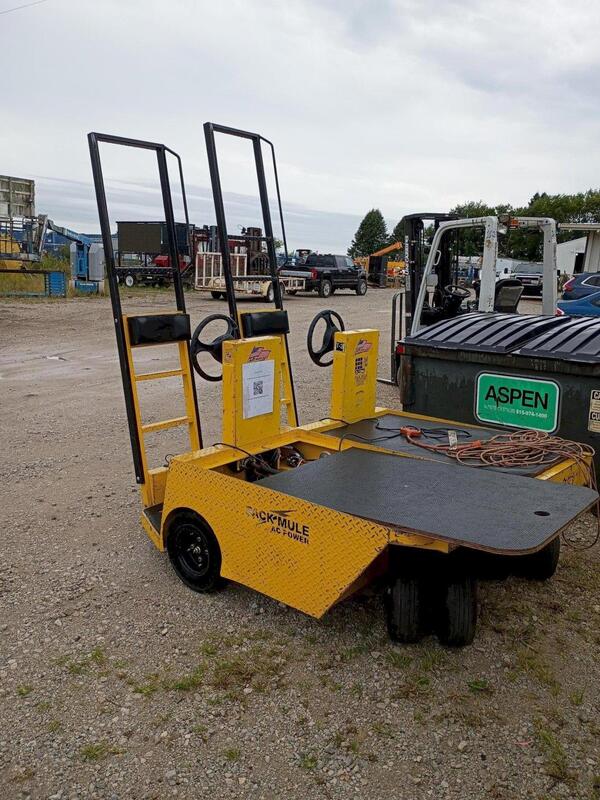 1,200 lb. Pack Mule #SC-775-6NXG, electric stock chaser cart, 2,000 lb. tow capacity, 36 V., 48" x 31.5"