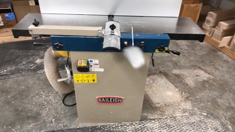 Baileigh #JP-1250-1.0, jointer/planer, 12" max. width, 5-row helical cutterhead, 3 HP, 6600 RPM, 220 V., 1