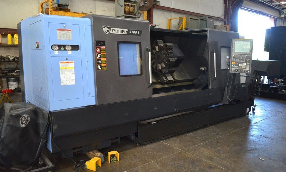 DN Solutions #Puma-5100LC, CNC Turning Center, 35.4" swing, 25.6" max diameter x 80.4" length, 10.8" bar