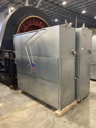 15 Ton, Lohmiller / Carrier, DX cooling coil air handler, 180,000 BTU/hr, galvanized steel cabinet, 208/230
