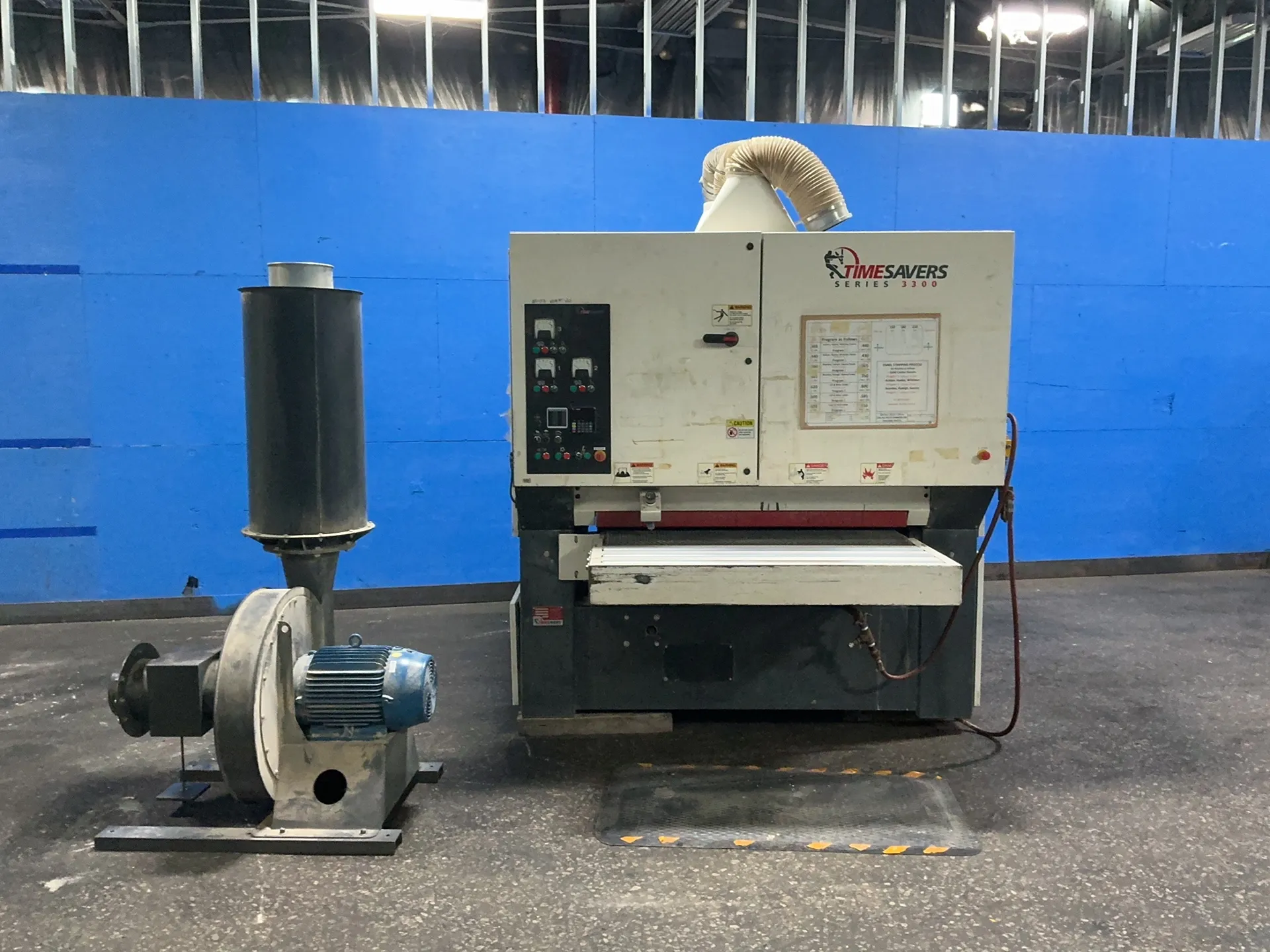 53" Timesavers #3331-45-001, Wide Belt Sander, 7.5 HP, 3555 RPM, w/ dust collector, 230/460 V., 3 Ph.