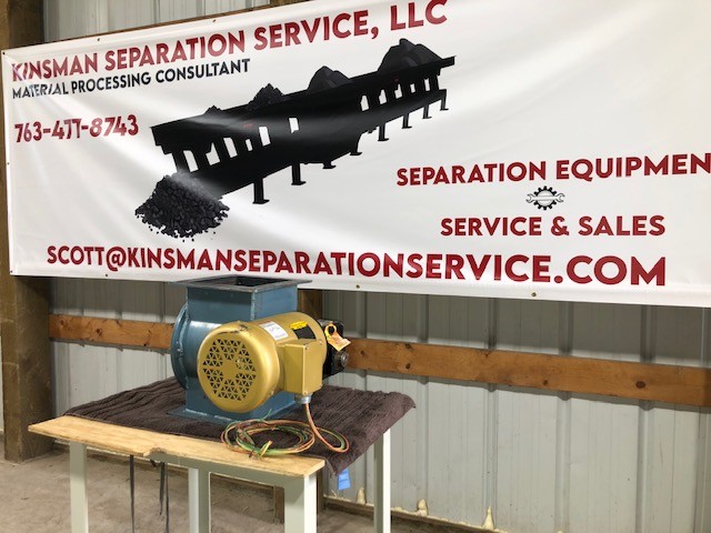 8" Forsberg, Rotary Airlock Valve / Rotary Feeder, 6-Vane Rotor, 1 HP, 50:1 Reducer, 2024