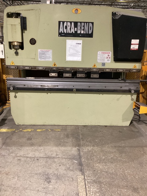 88 Ton, Acra-Bend #US888, CNC hydraulic press brake, 2-Axis, 8.2'OA, 81.8" between housing, 1.96" stroke