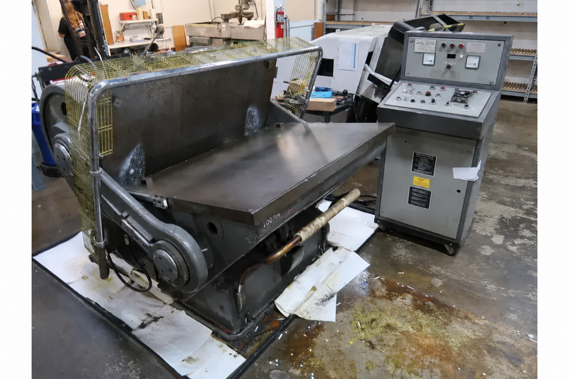 360 Ton, G Rabolini #IMPERIA-D85x120, heavy duty clamshell die cutting press, air clutch & brake
