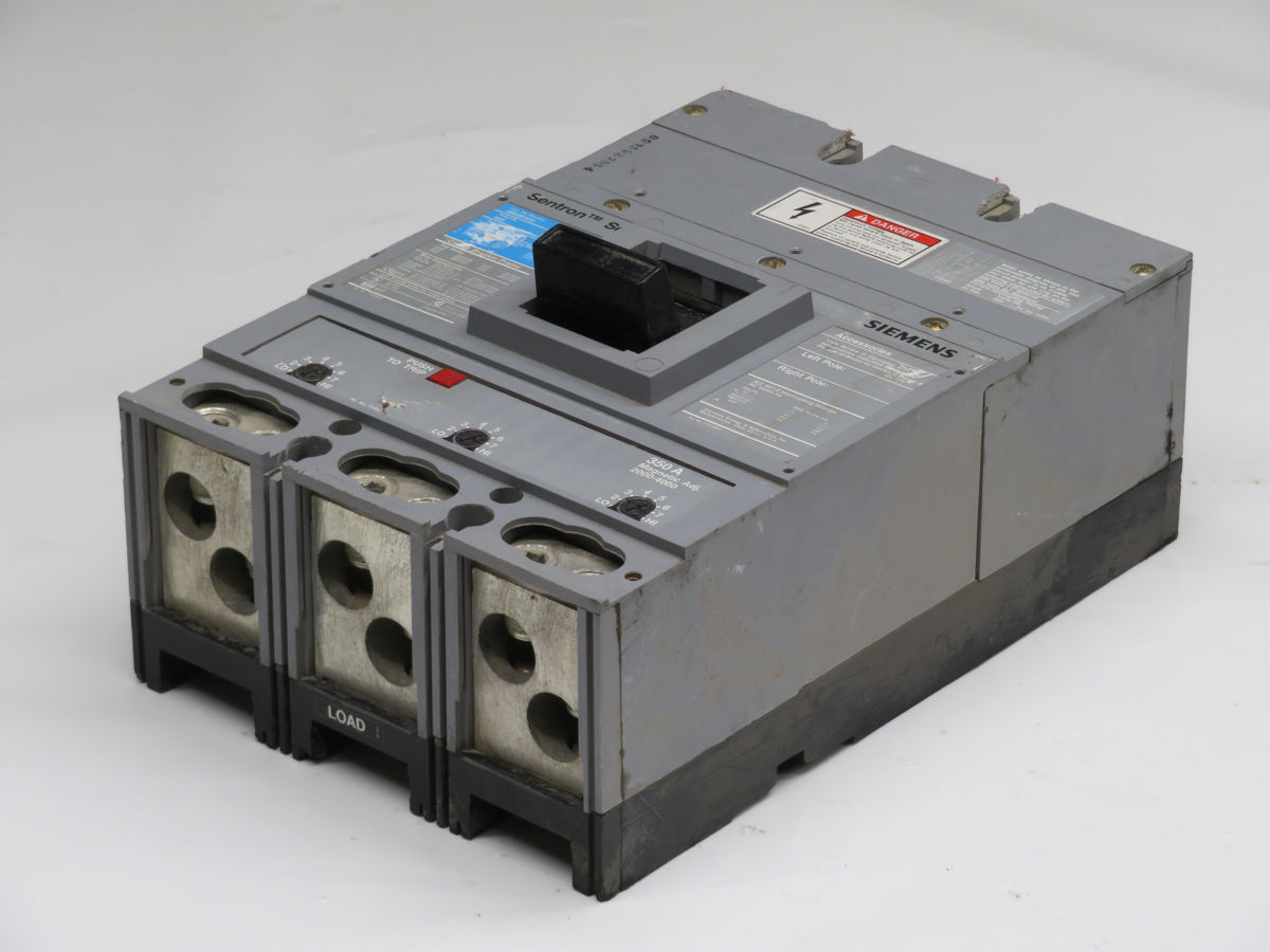 400 Amp, Siemens #JD63F400, Circuit Breaker, 3 Pole, 600 VAC Rating, 400 A Current (2 available)