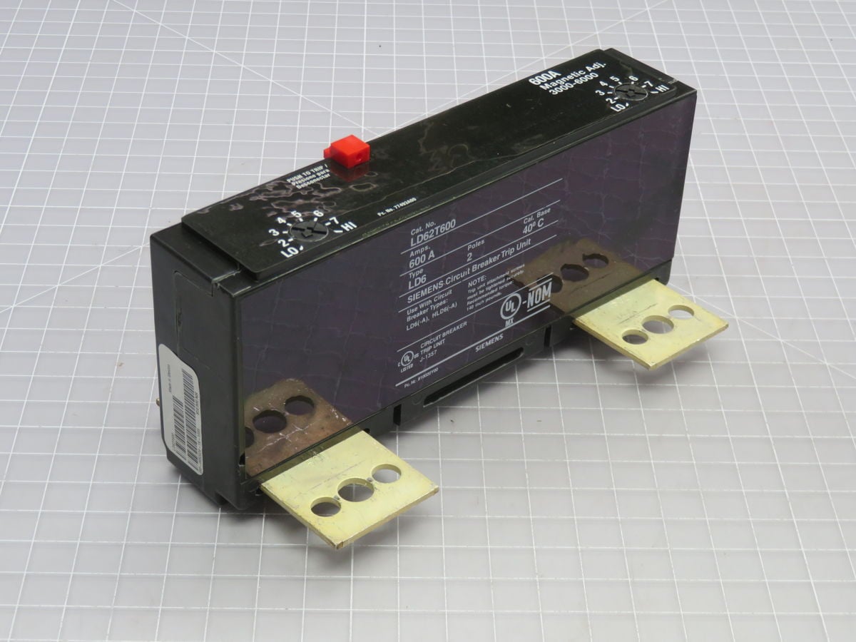 600 Amp, Siemens #LD62T600, Circuit Breaker