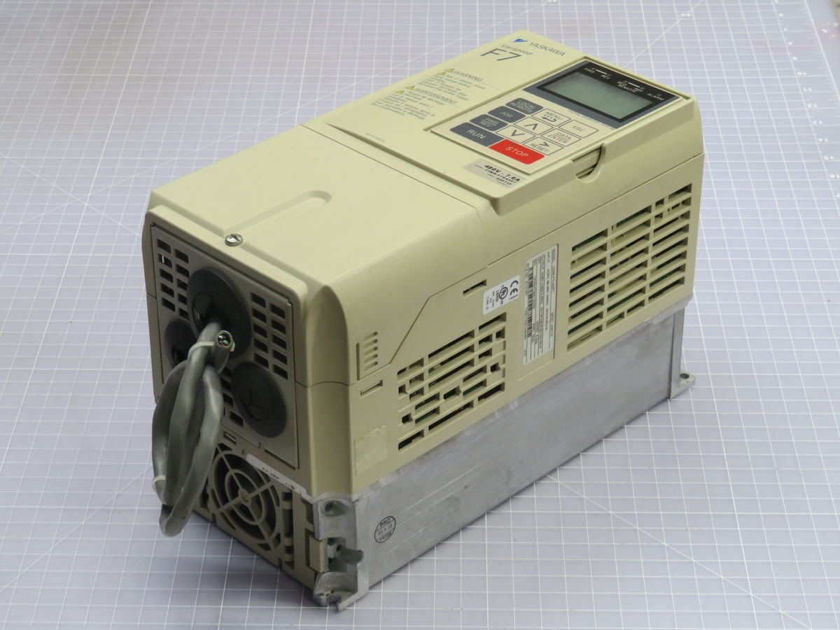 5 HP Yaskawa #CIMR-F7U43P7, AC Inverter Drive