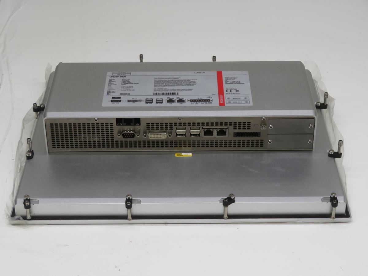 Beckhoff #CP2219-0000, 12 Inch PCAP TFT LCD, 320 GB Hdd, 1 RS232, 4 USB, 2 GIGE, 24 VDC, Aluminium