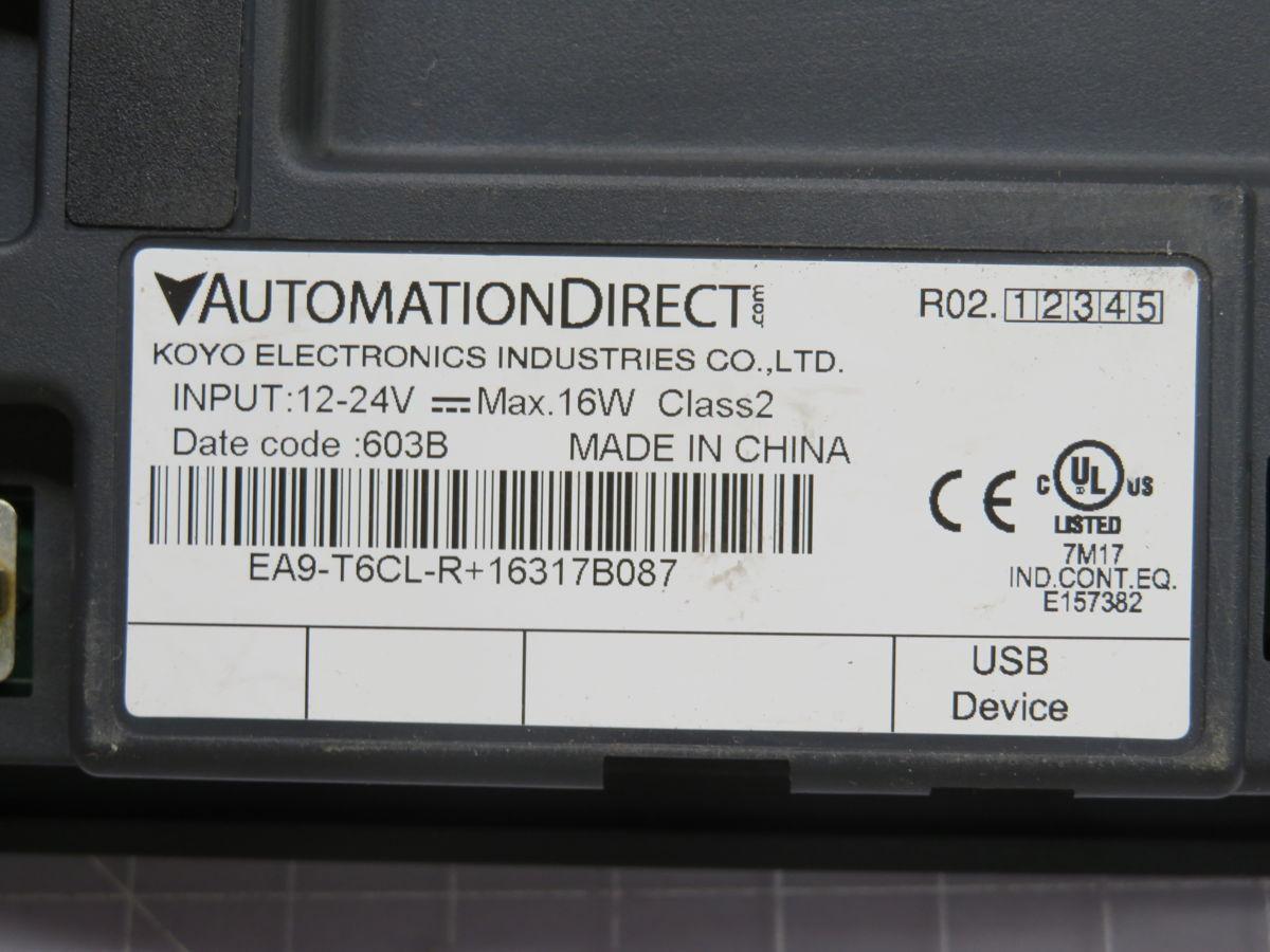 Automation Direct #EA9-T6CL-R, Touch Screen
