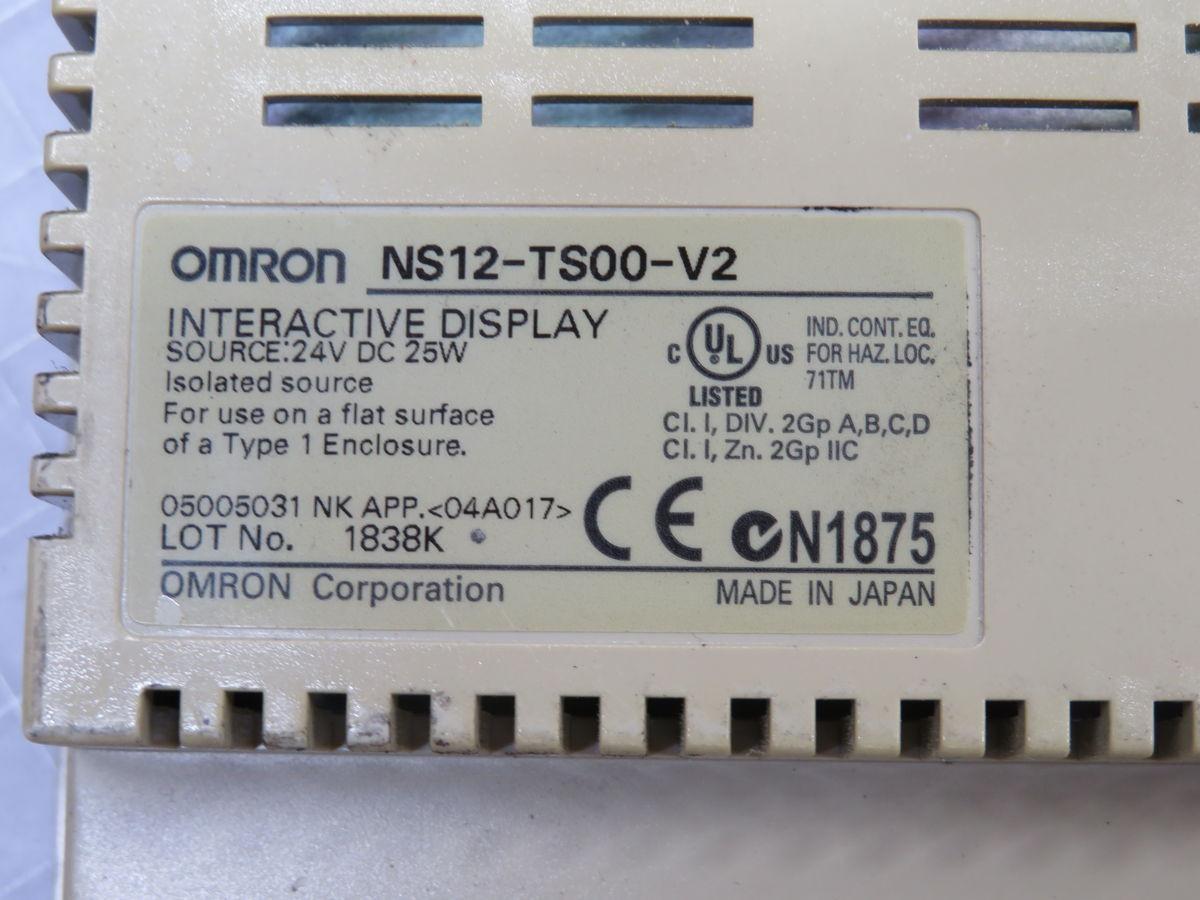 Omron #NS12-TS00-V2, HMI, 12.1IN Display, 800X600 Resol, Resistive Touch, 24VDC/25W Power, Serial