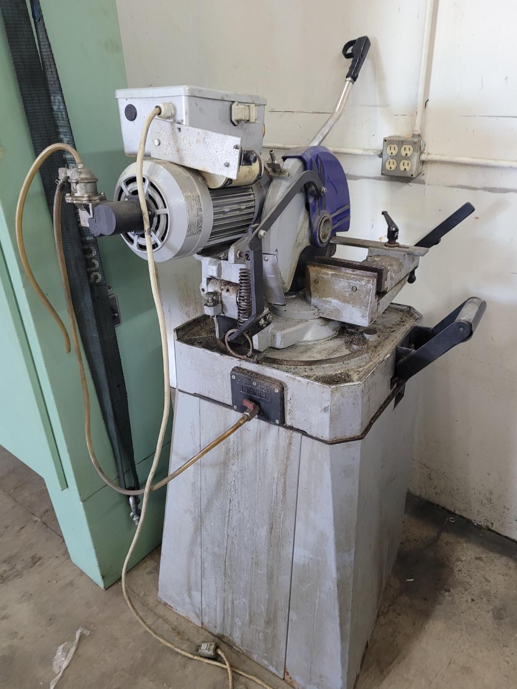 12-1/2" Dake #3151PH, manual mitering cold saw, 45&deg; left & right miter, 44 RPM blade speed, quick clamp