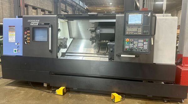Daewoo Doosan #Puma-GT3100L, CNC turning center, 18.9" turning diameter, 50.1" length, 12" chuck, 3.1" bar