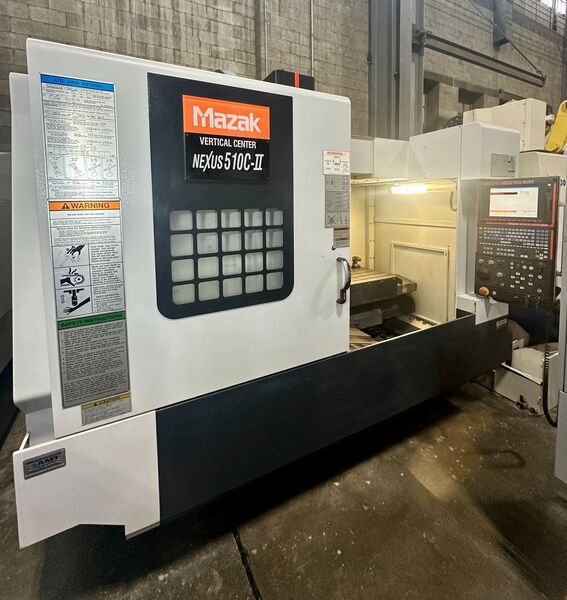 Mazak #Nexus-VCN-510CII, CNC vertical machining center, 41" X, 20" Y, 20" Z, 52" x 21" table, 12,000 RPM, CAT