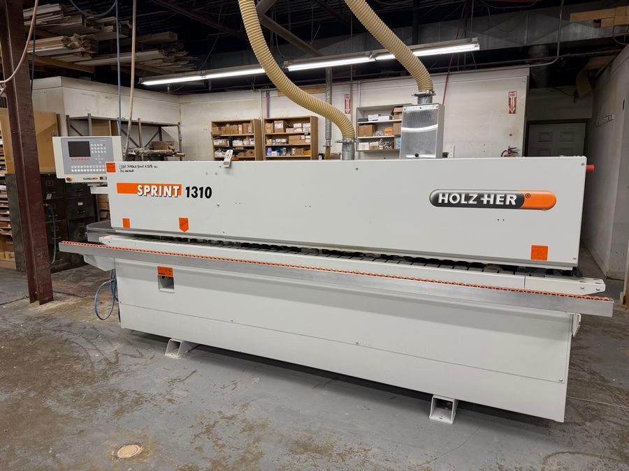 Holz-Her #1310, Edgebander, w/ Servo Control, 8mm max strip, 1.97" max panel thick, 2007