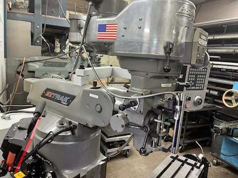 Bridgeport E-Z Trak, 9" X48" Table, R-8 Spindle Taper, X-36" Y-12" Z-16"