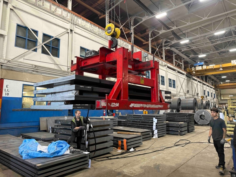 30000 lb. Empire, Motorized Sheet Lifter, 15 Ton, 35-78" width x 118" L sheet, 2 HP