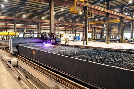Messer #Titan, CNC plasma cutting system, 10' x 80' cutting area, Hypertherm HPR400XD, 5-axis bevel head