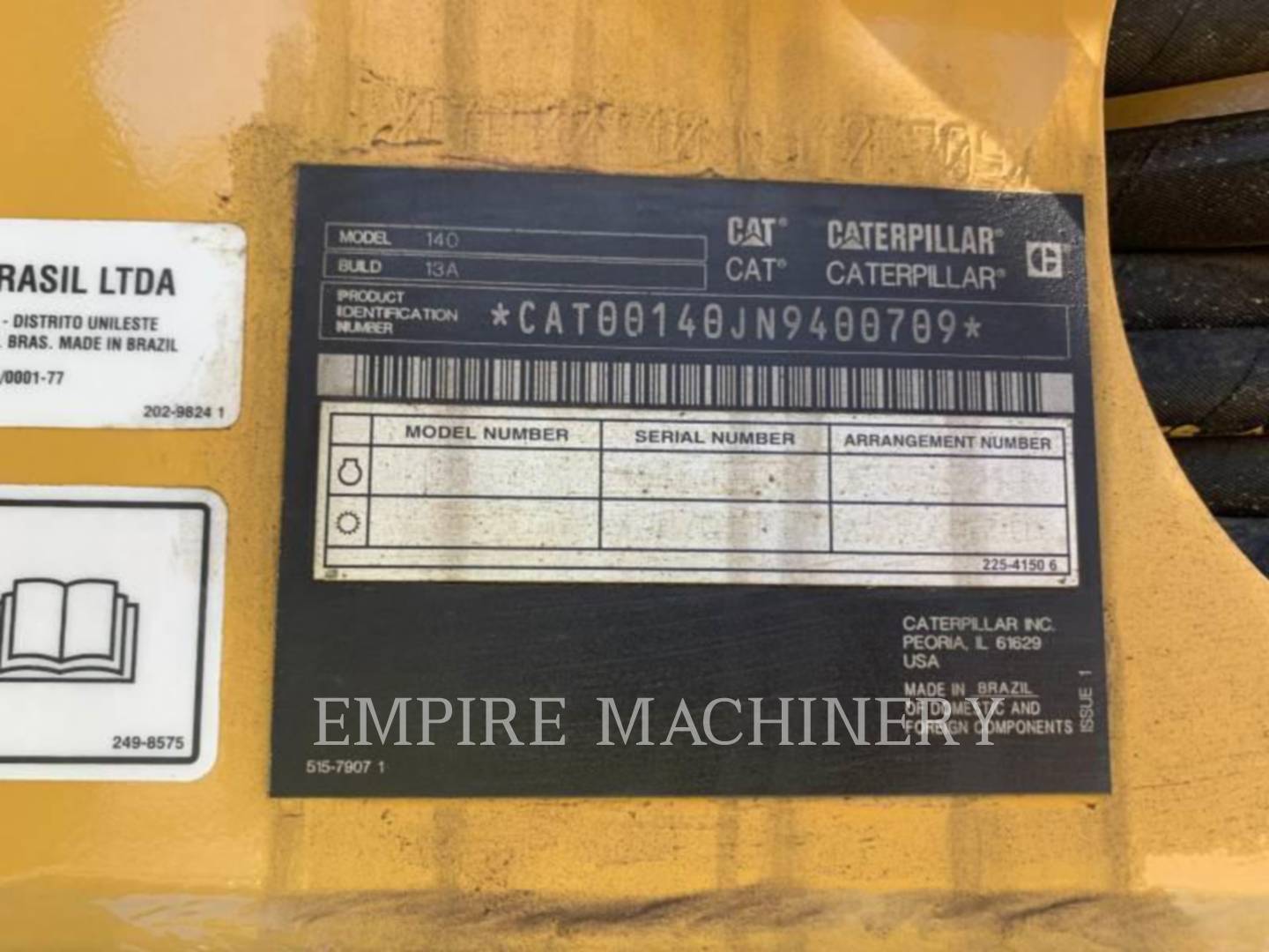 Caterpillar 140-13 TE, Motor Grader, 2106 hours, S/N: N9400709, 2023