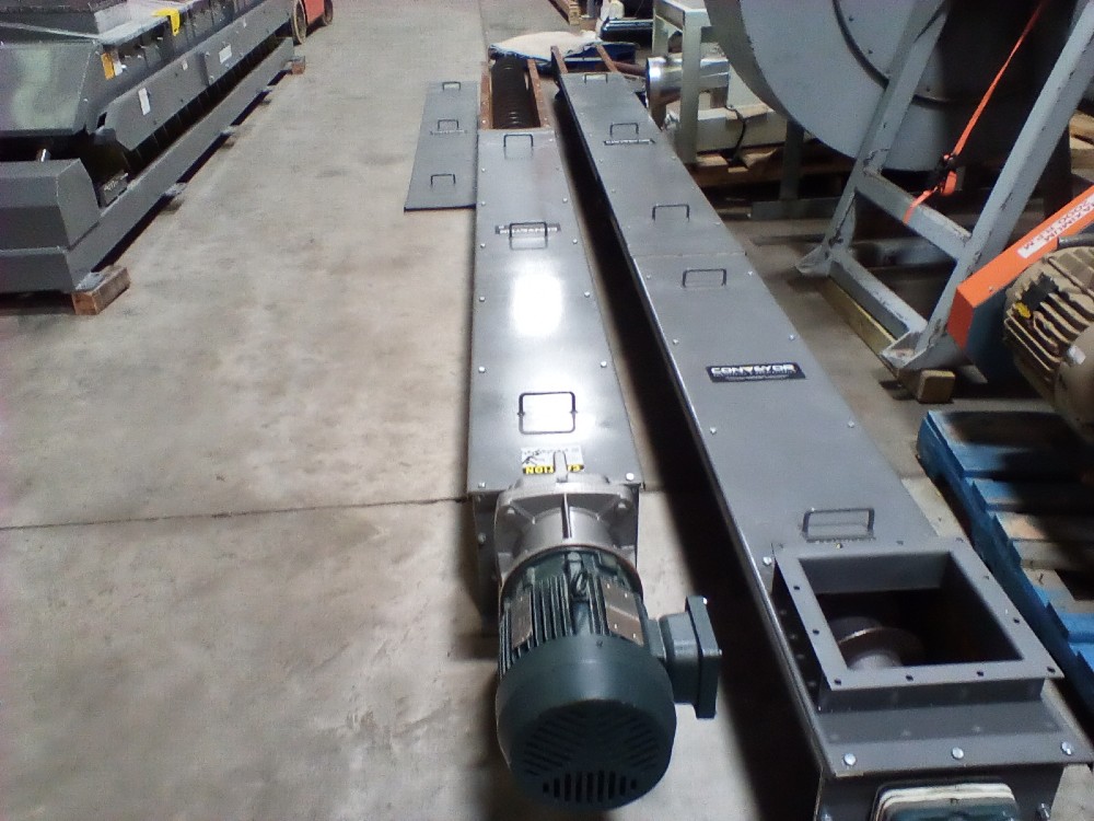 9" diameter x 36' long, conveyor engineering & manufacturin, AR400, 3 HP, 34 RPM, 2026