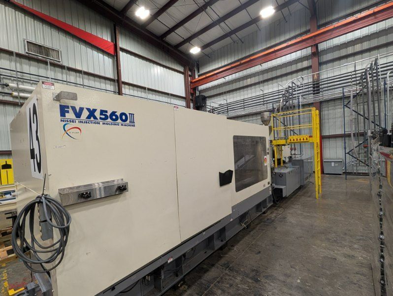 618 Ton, 132 oz., Nissei #FVX560III-310L, injection molding machine, 3.5" screw diameter, Tact IV Control