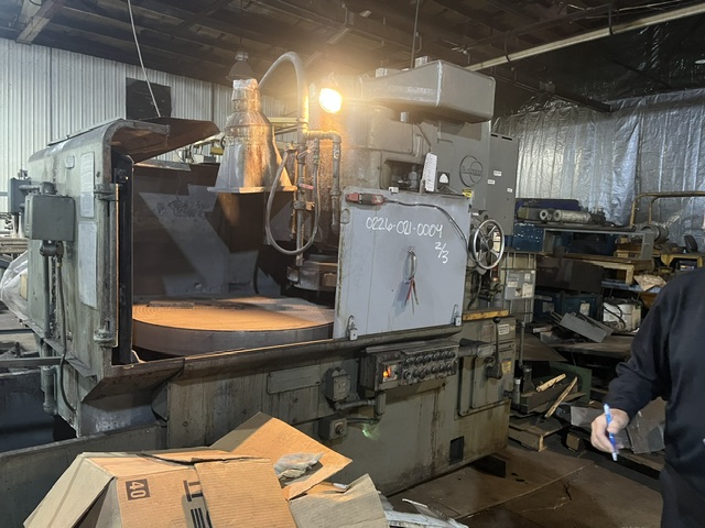 Blanchard #22K-42, vertical spindle rotary surface grinder, 42" diameter chuck, 48" swing inside guard, 22"