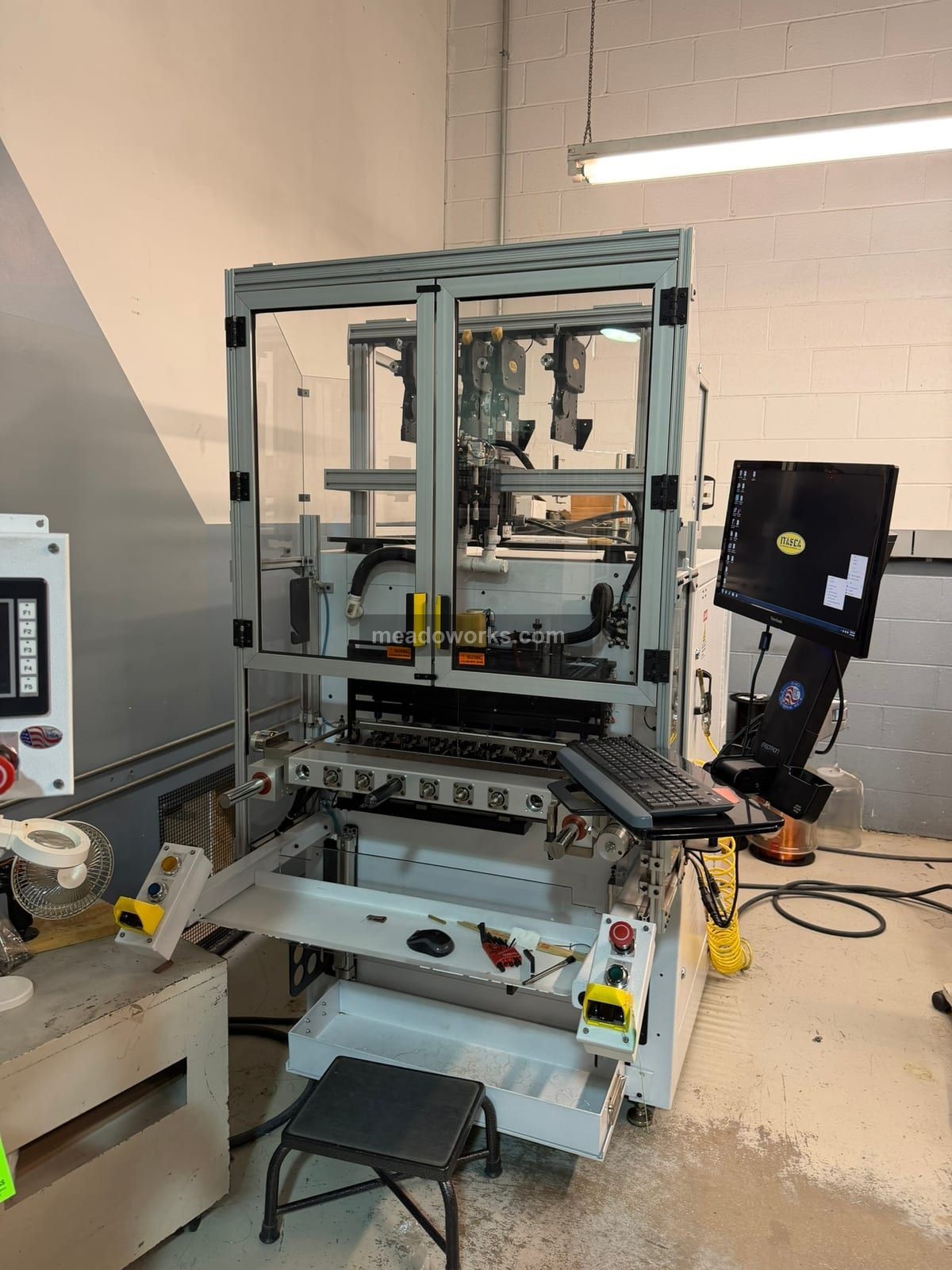 Itasca Automation Systems, 8-Station Automatic Coil Winding Machine, top-mounted wire tensioners, PC