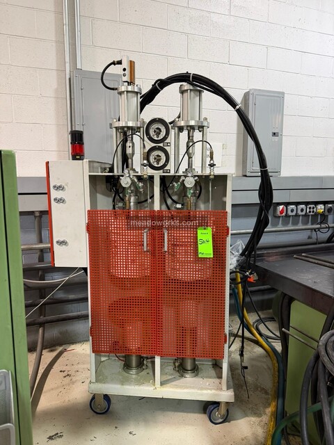 2KM #Star-902A, Two-Component Metering & Mixing System, (2) drum pump stations w/follower plates, hydraulic