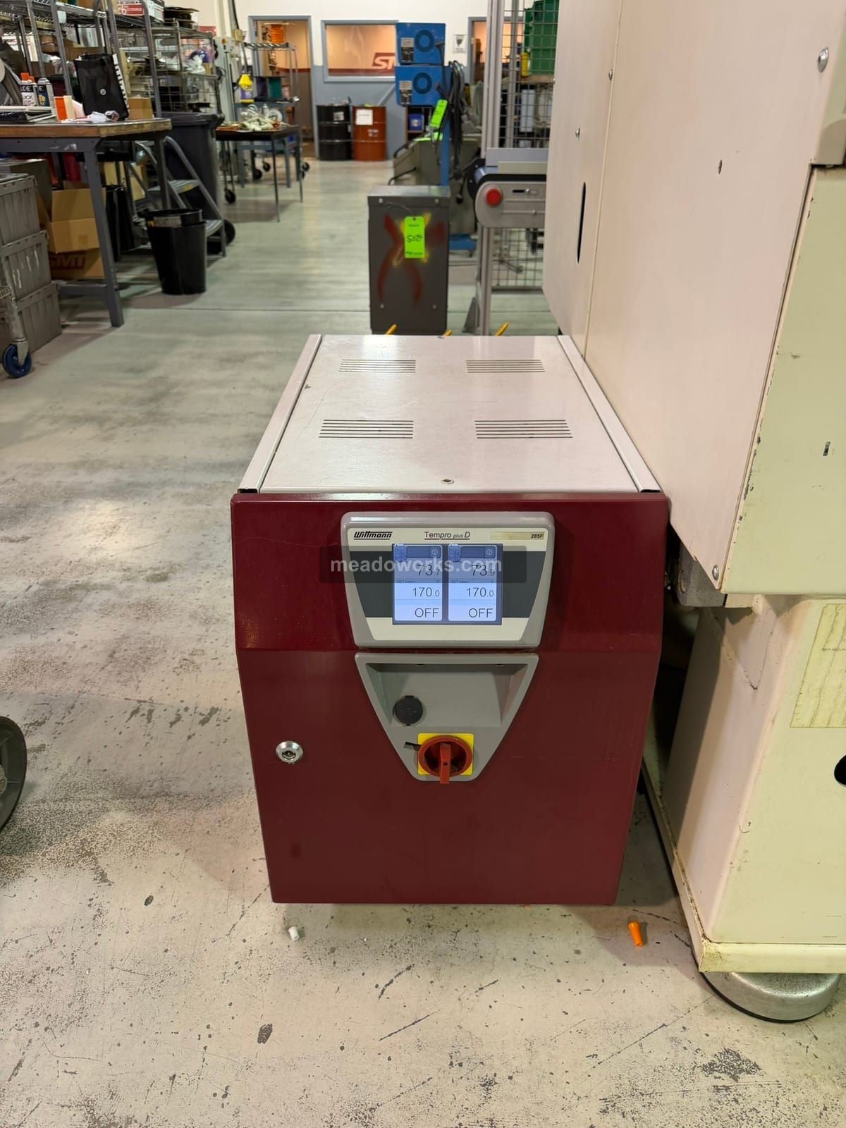 20 KW Wittmann #Tempro-plus-D, 2-Zone Temperature Control Unit, 285&deg;F max., touchscreen control, 480 V., 2011
