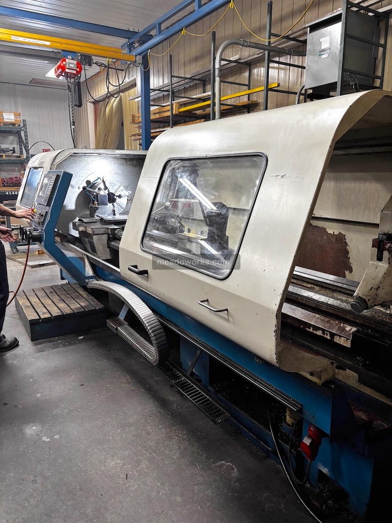 FAT/Toolmex #TUR-630-MN, CNC Lathe, 24.8" swing, 118" centers, 4.13" spindle bore, tailstock, steady rest