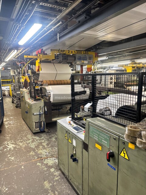 4.5" Addex, Blown Film Extrusion Line, 24:1 L/D groove feed extruder, 150 HP, 9" die, (2) IBC units, corona