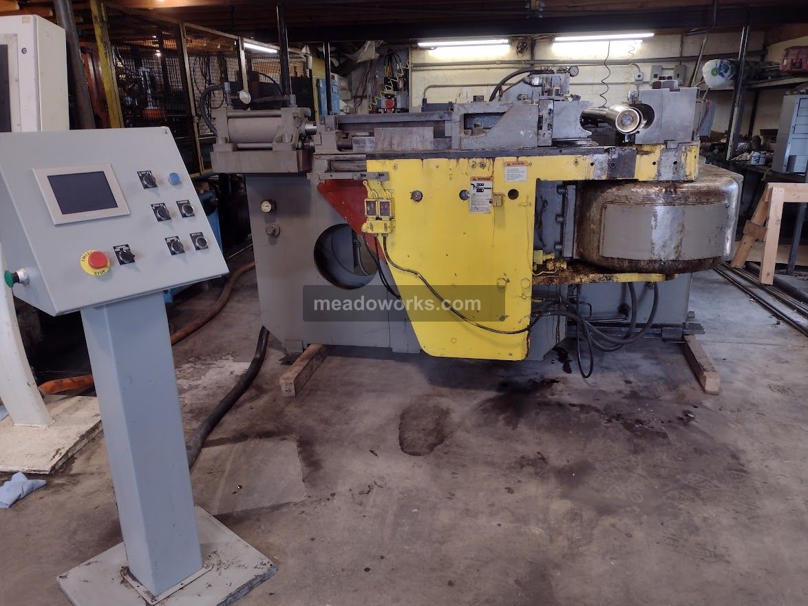 6" Pines #4, Tube Bender, manual/hydraulic, bend die, clamp die, pressure die, mandrel, UTE Pilot control