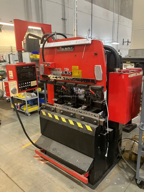 35 Ton, Amada #RG-35, Hydraulic Press Brake, NCD-EX control
