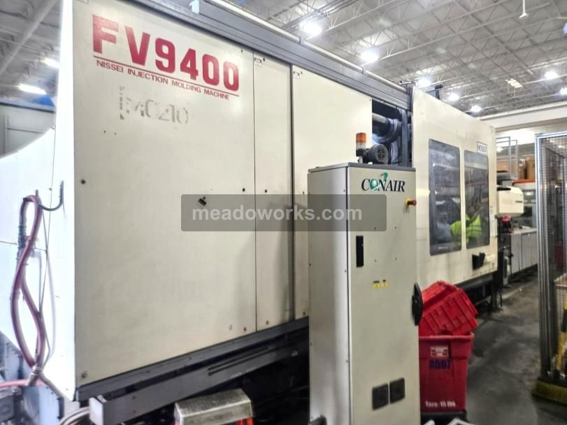 1440 Ton, 237 oz., Nissei #FV9400, Hydraulic Injection Molding Machine, 4-3/4" screw, 700L injection unit