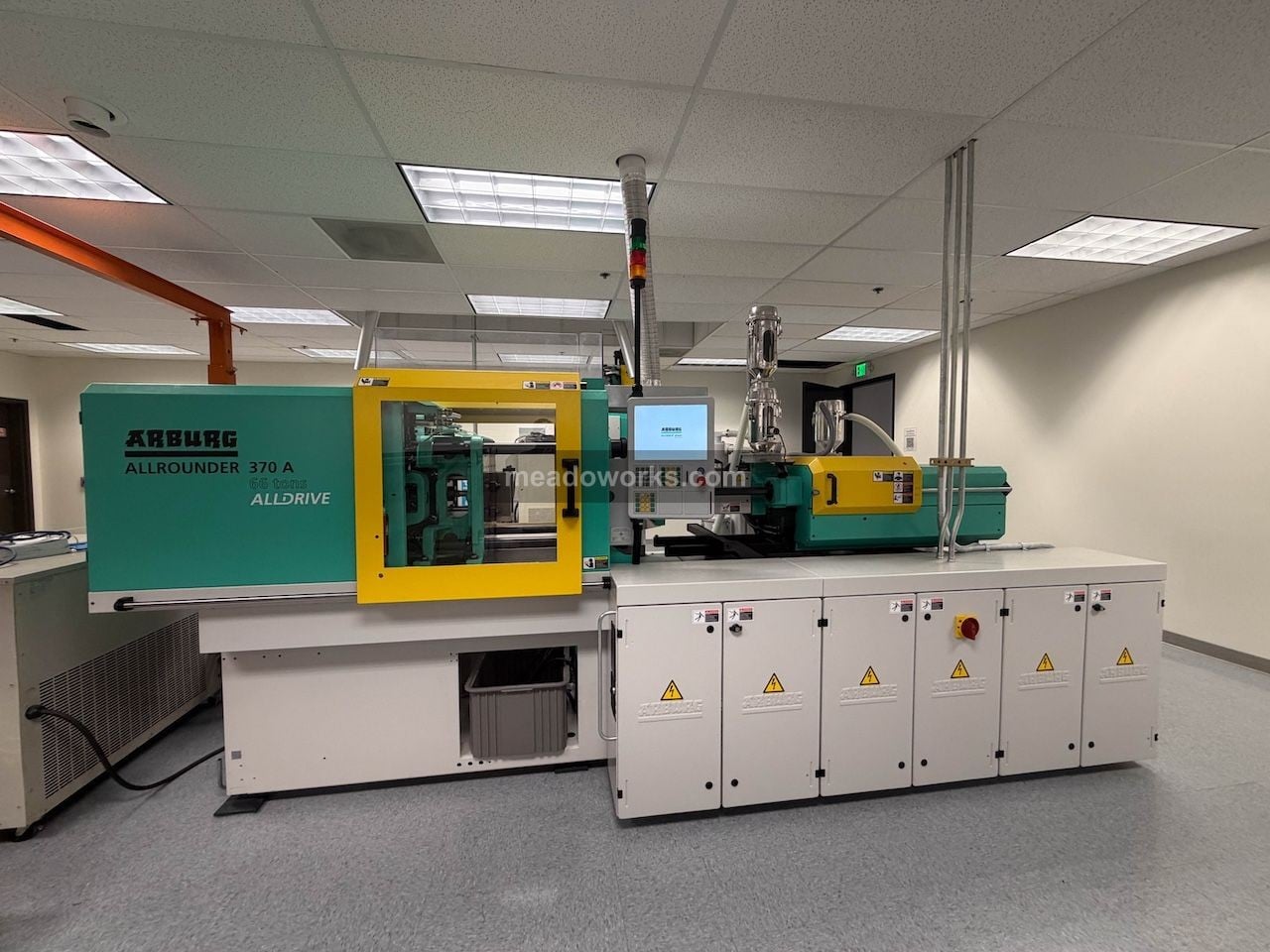 65 Ton, Arburg #Allrounder-370A-600-100, All-Electric Injection Molding Machine, 14.5" x 14.5" tie bar