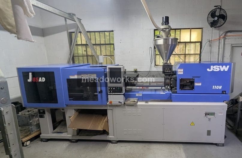 85 Ton, 4.8 oz., JSW #J85AD, All-Electric Injection Molding Machine, 16.14" x 14.17" tie bar spacing, 27.95"