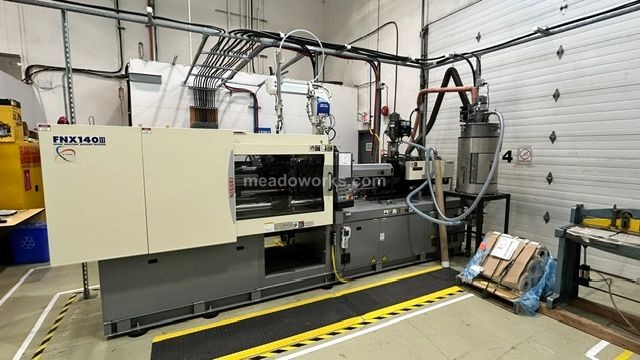 154 Ton, 10.5 oz., Nissei #FNX140III-25A, Injection Molding Machine, 20.1" x 20.1" tie bar spacing, 33.5"