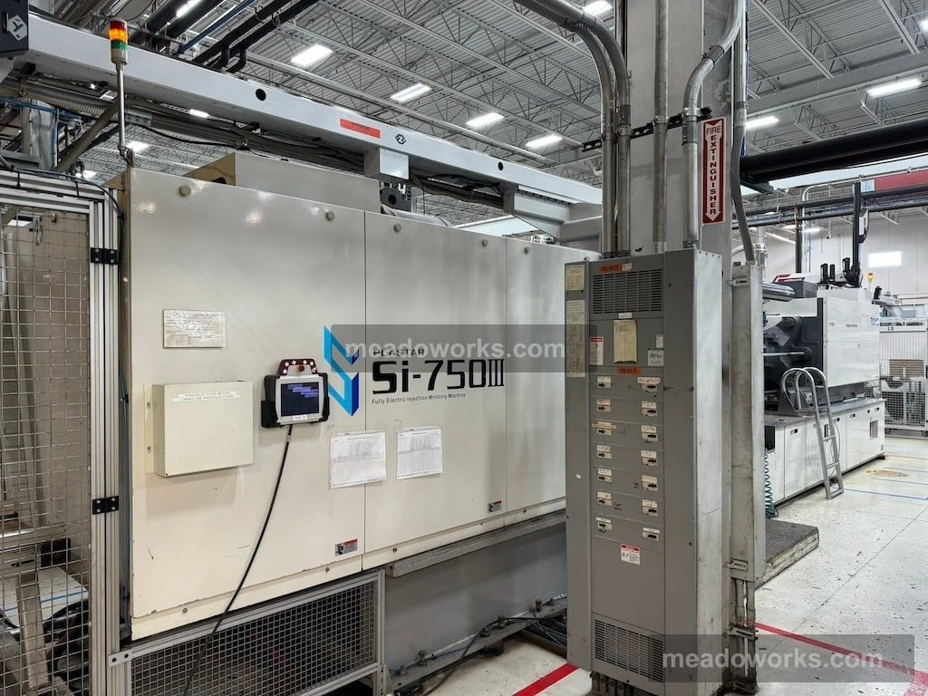 750 Ton, 131.5 oz., Toyo #Si-750-III, All-Electric Injection Molding Machine, 45.08" x 45.08" tie bar