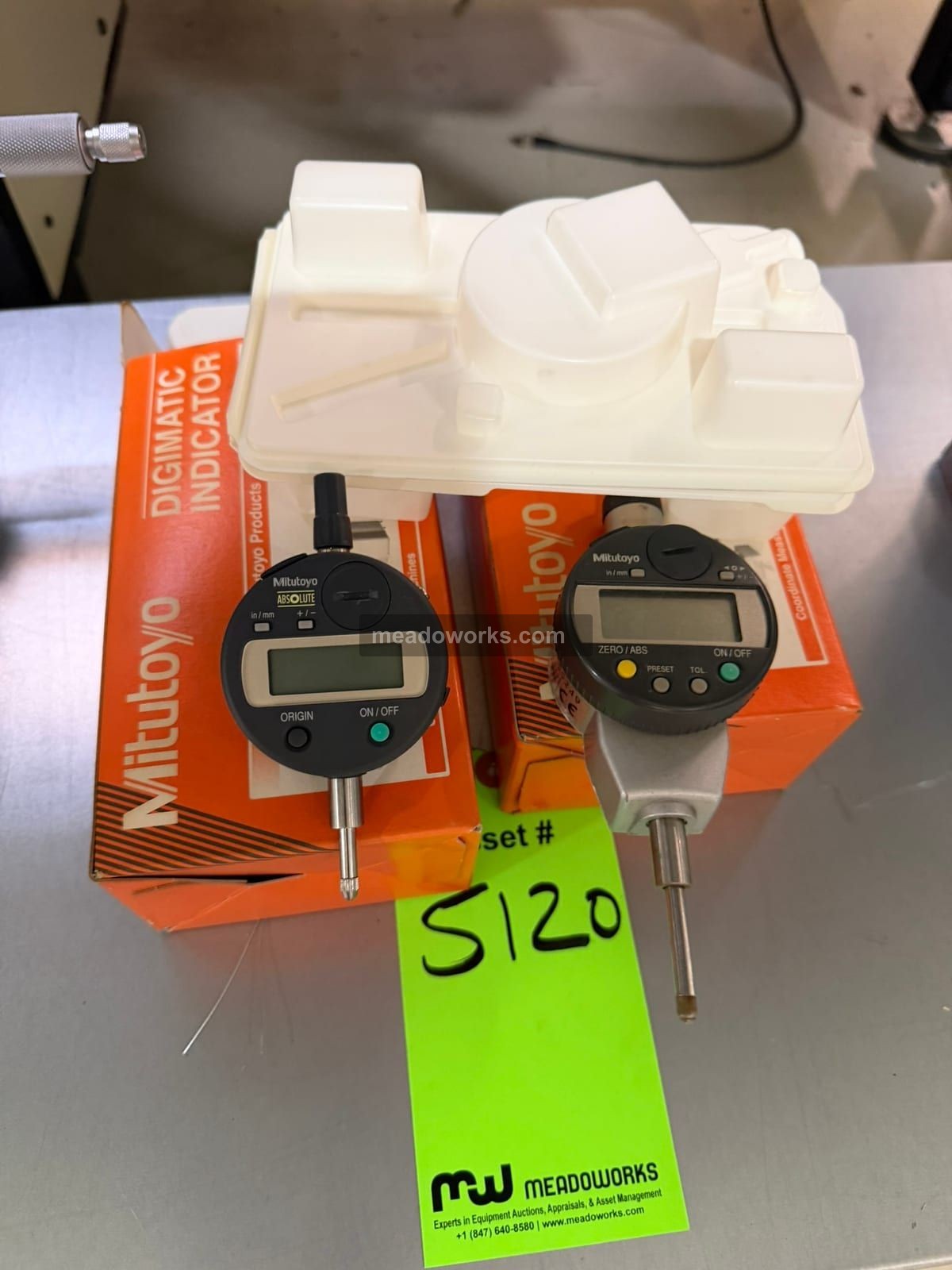 Mitutoyo #Digimatic, Digimatic Indicators, LOT of 2, w/boxes & case
