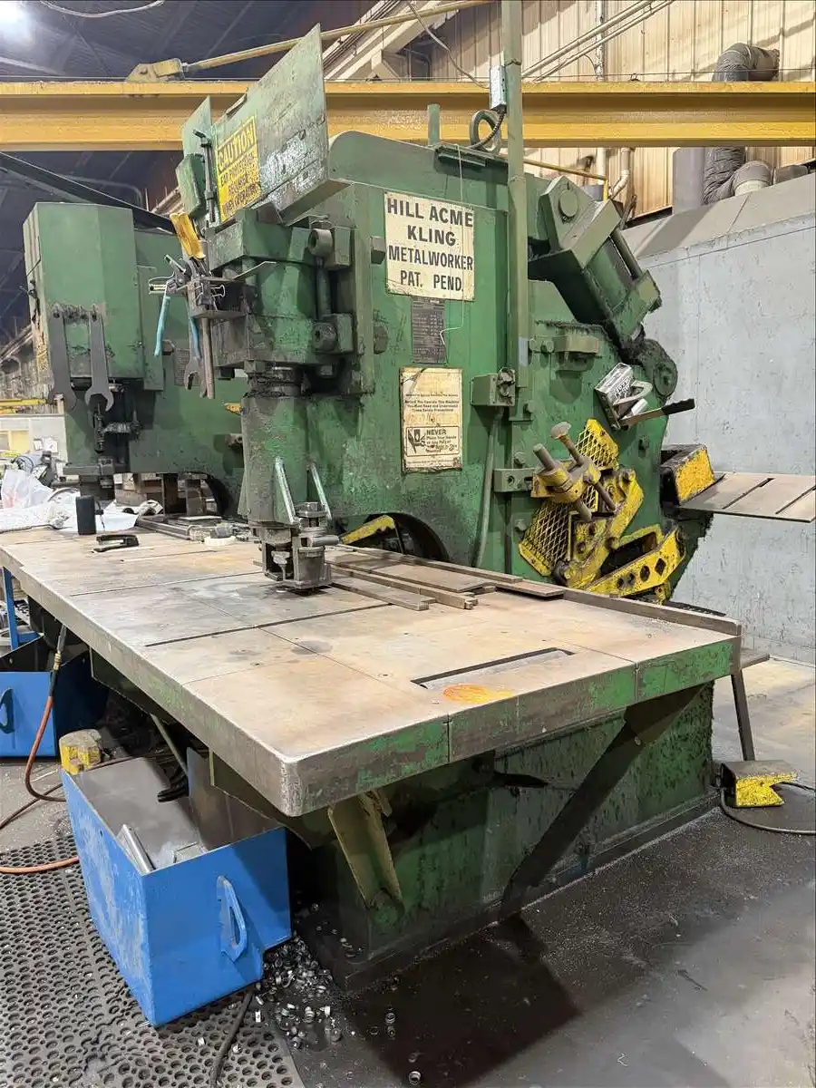 5" x 5" x 1-1/2" Hill-Acme #5, ironworker, 75 ton