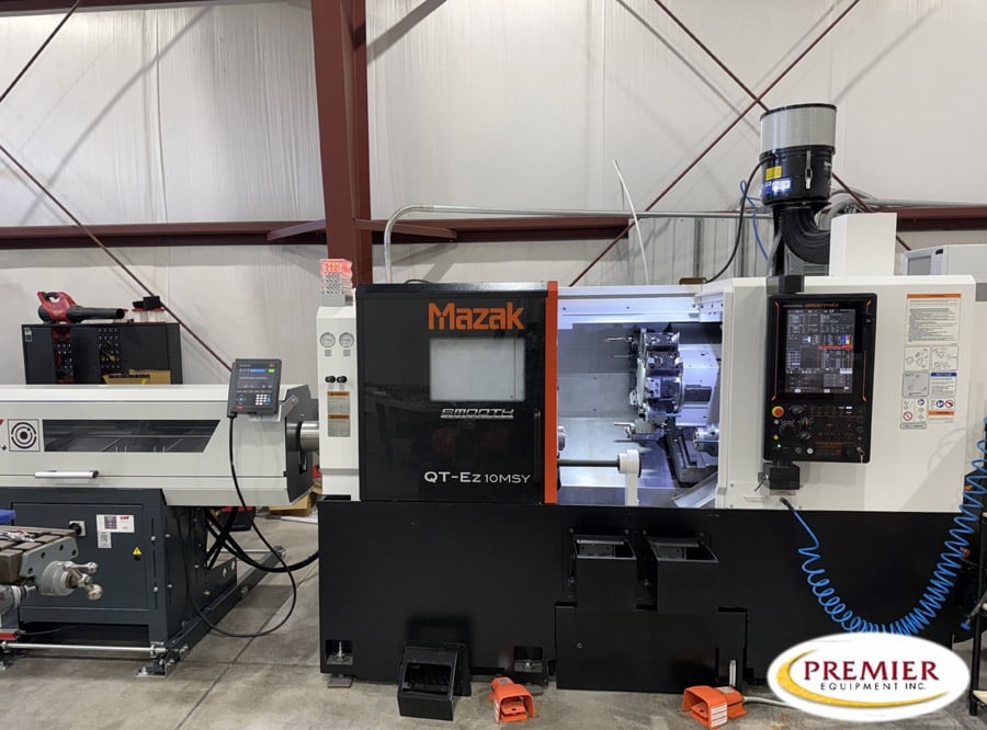 Mazak #QT-EZ-10MSY, multi-axis CNC turning center, Mazatrol SmoothEZ Control, 27.4" swing, 2.5" bar, 2024
