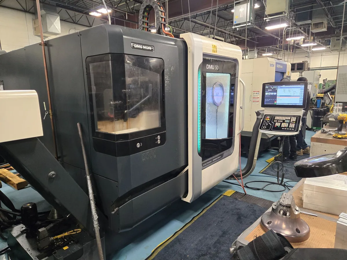 DMG, Mori #DMU-50 Gen 2, 5-Axis machining center, Siemens 840 DSL Control, 19.6" X, 17.7" Y, 15.7" Z, 18000