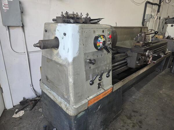 21"/32" x 120" Clausing Colchester #21, gap bed engine lathe, 16" 3-jaw chuck, 3-1/2" bore, D1-11, 18-1400